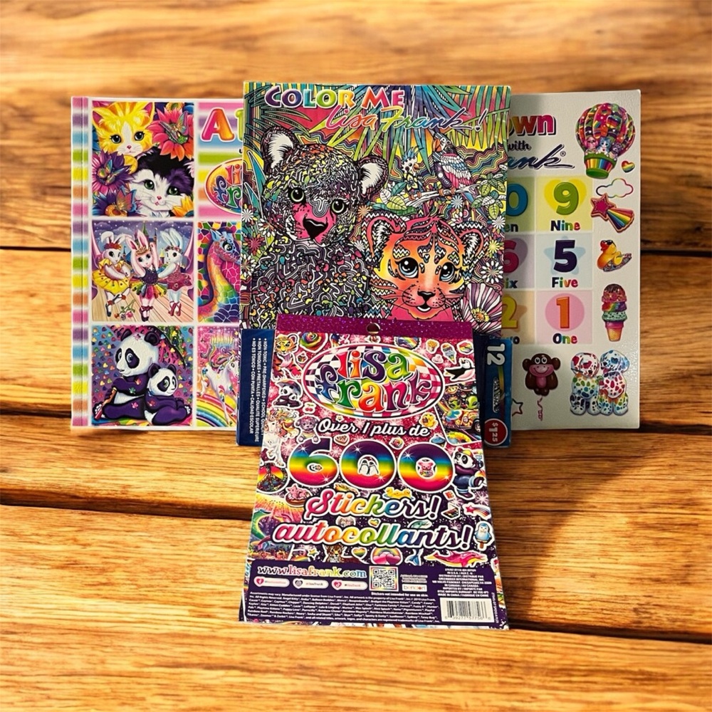 Lisa Frank Colorful Sticker and Activity Set
